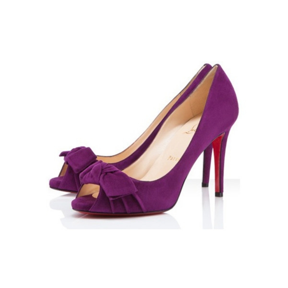 Christian Louboutin Madame Butterfly suede heels